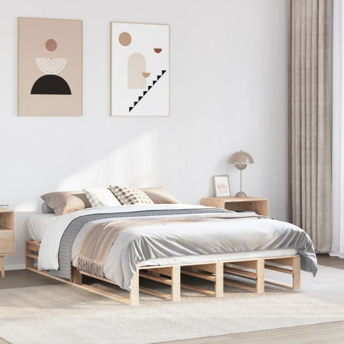 Bedframe 120x190cm Small Double Solid Wood Pine