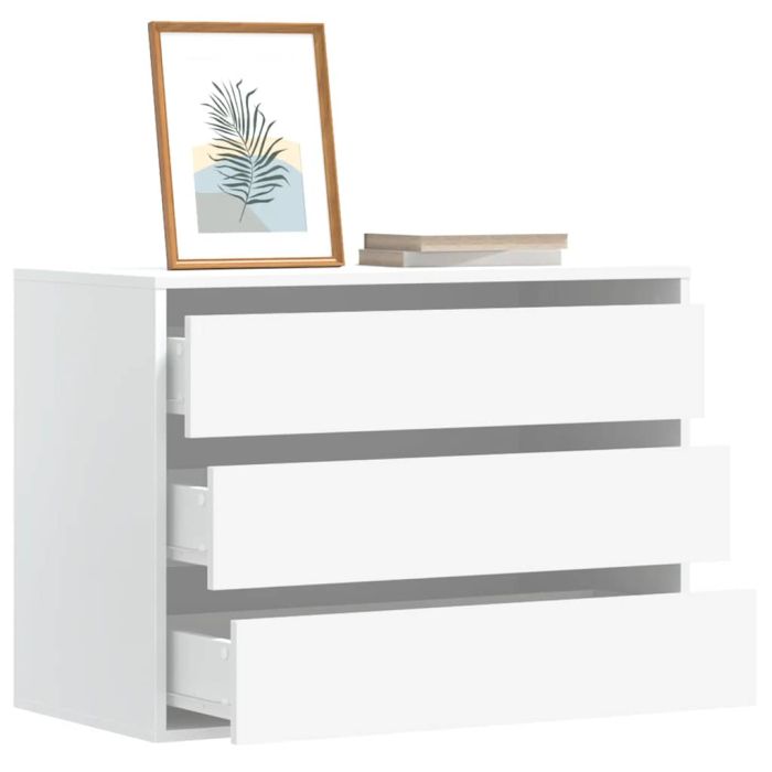 TOFU White Chest of Drawers - Medium-sized, 3 Drawers