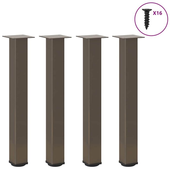 Coffee Table Legs 4 pcs Natural Steel 72-74 cm Steel