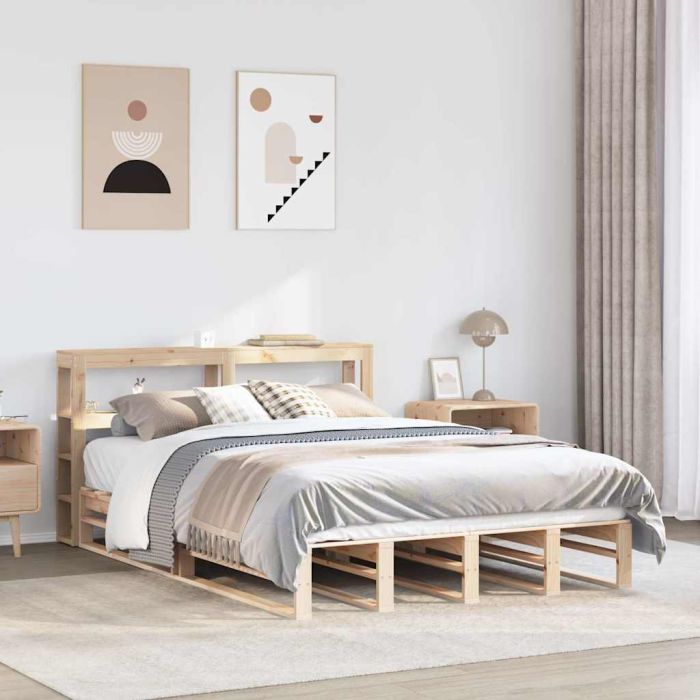 Bedframe 120x190cm Small Double Solid Wood Pine