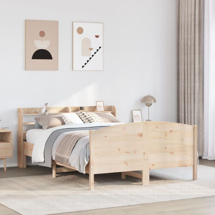 Bedframe 160x200cm Solid Wood Pine