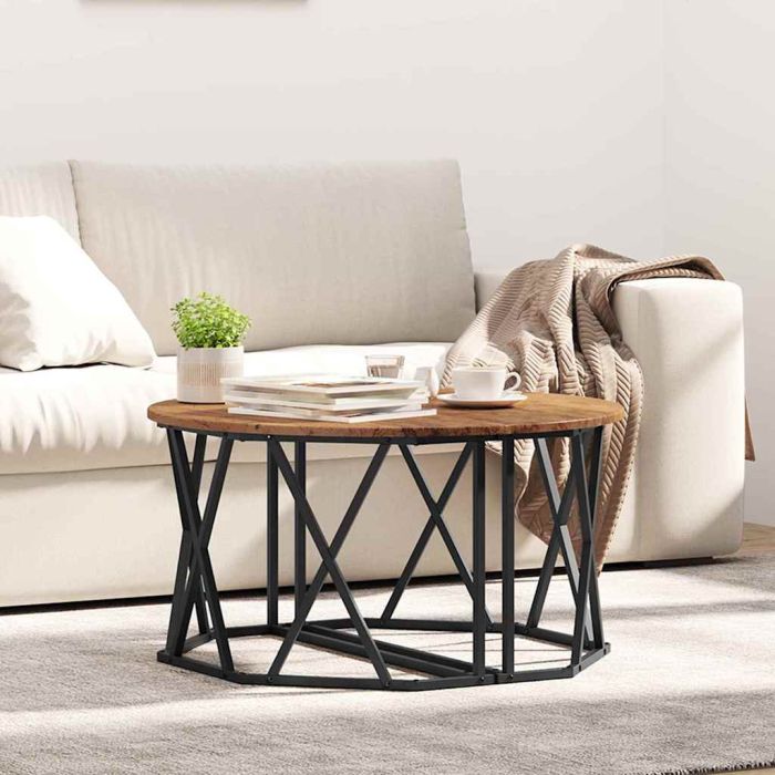 Coffee Table - Vintage Style, 80x80x42 cm, Made of Engineered Wood
