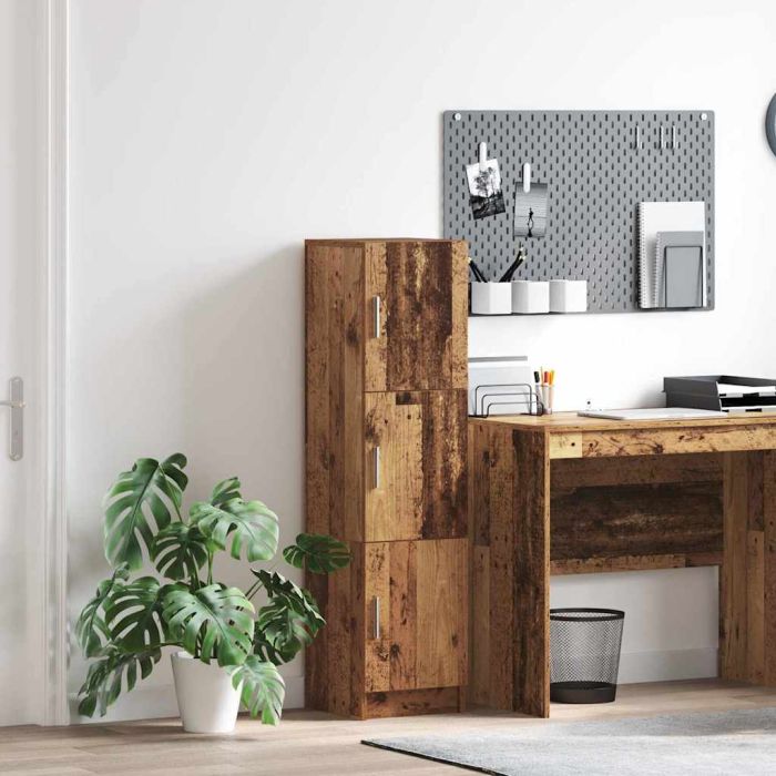Brown Sideboard Old wood Wood veneer Compact Brown Sideboard