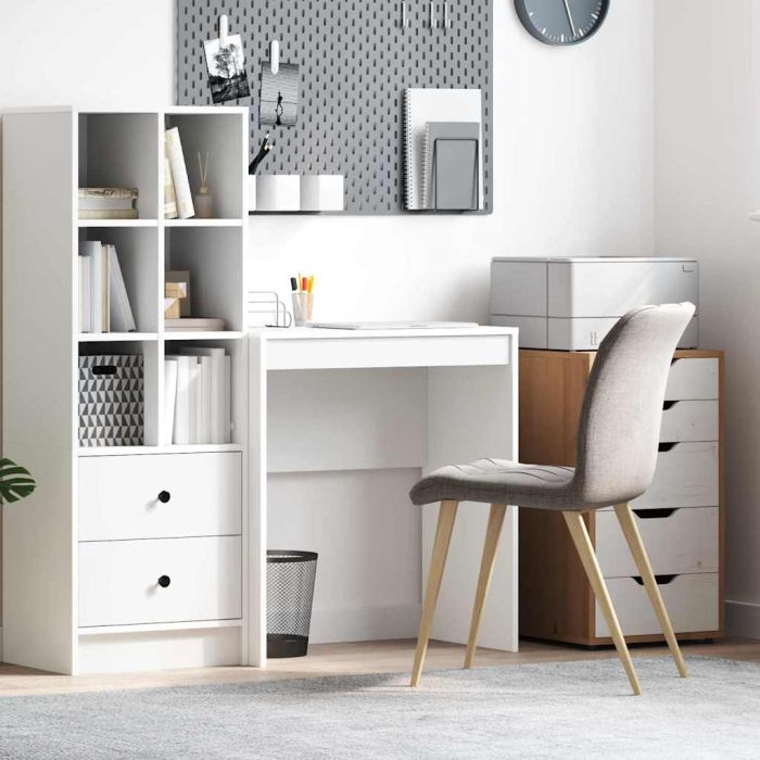 Writing Desk White Engineered wood 70 x 40 x 76 cm Simple