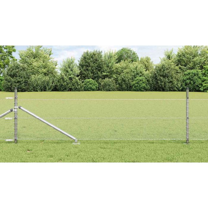 Hexagon Fence 0.8x50 m Galvanised Steel