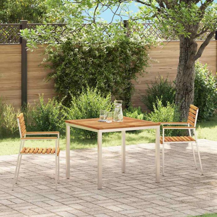 FAIFORD Garden Chair 2 pcs Oil Solid Acacia Wood - Natural