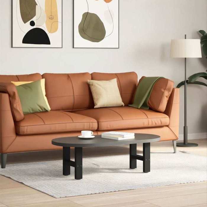 Coffee Table Legs Black 2 pcs 40x(30-31) cm Steel
