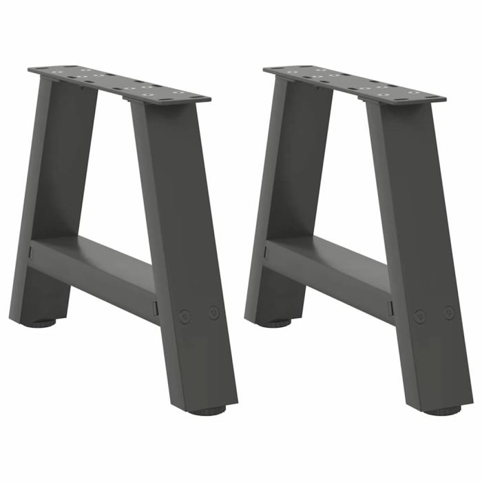 Coffee Table Legs A-Shaped 2 pcs Anthracite 40x(30-31) cm Steel