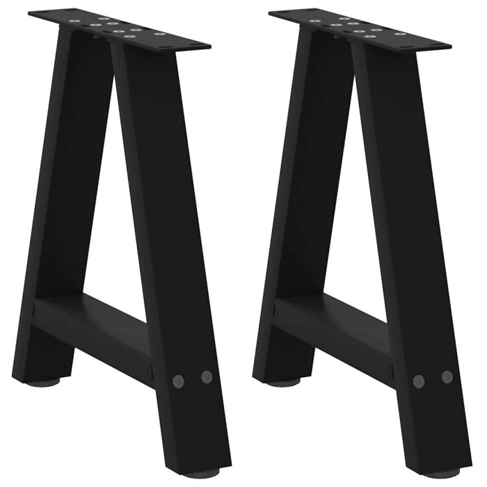 Coffee Table Legs A-Shaped 2 pcs Black 38x(42-43) cm Steel