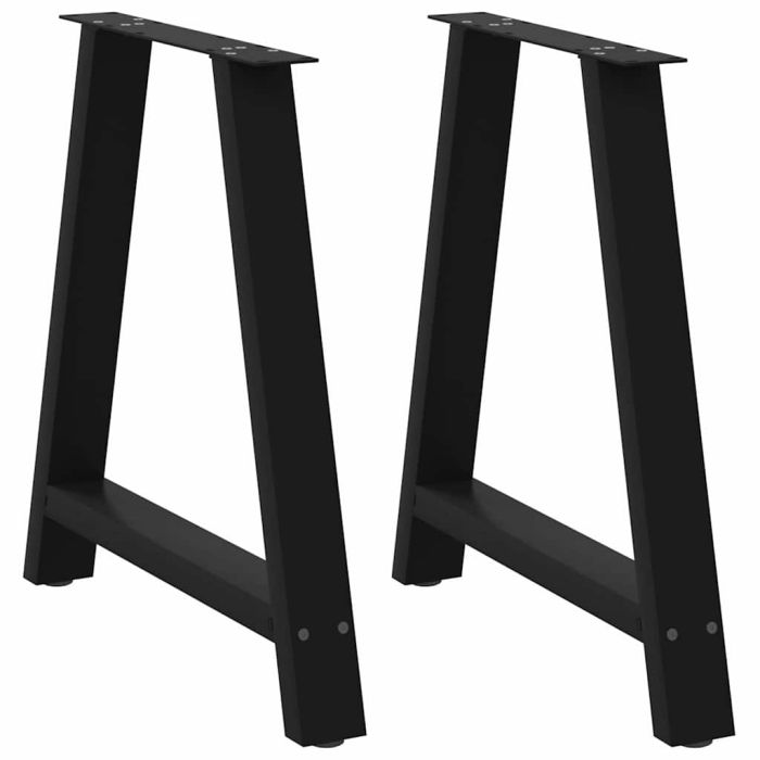 Coffee Table Legs A-Shaped 2 pcs Black 80x(72-73) cm Steel