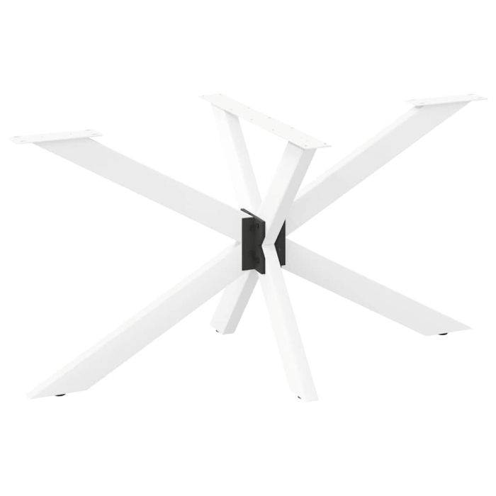 TILUX Dining Table Leg Spider Shape 150x78x(72-73) cm Steel - White