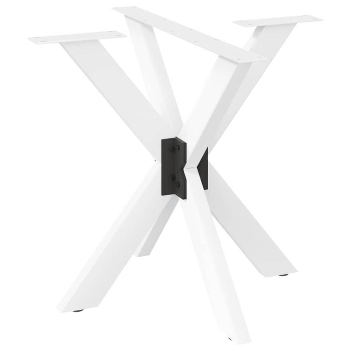 TILUX Dining Table Leg Spider Shape 85x85x(72-73) cm Steel - White