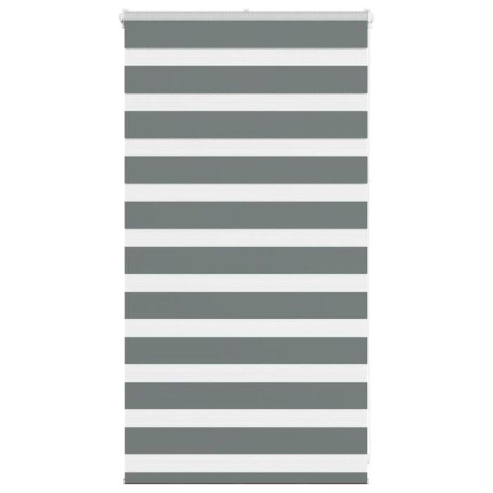 Zebra Blind Dark Grey 85x100 cm Fabric Width 80.9 cm Polyester