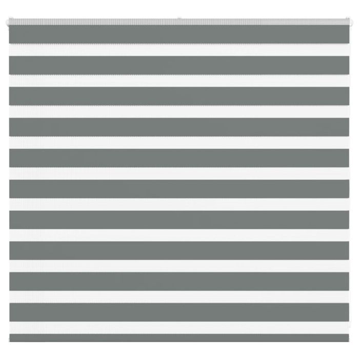 Zebra Blind Dark Grey 155x100 cm Fabric Width 150.9 cm Polyester