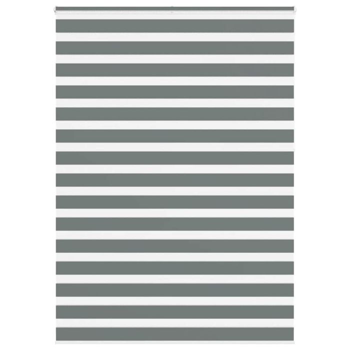 Zebra Blind Dark Grey 155x230 cm Fabric Width 150.9 cm Polyester