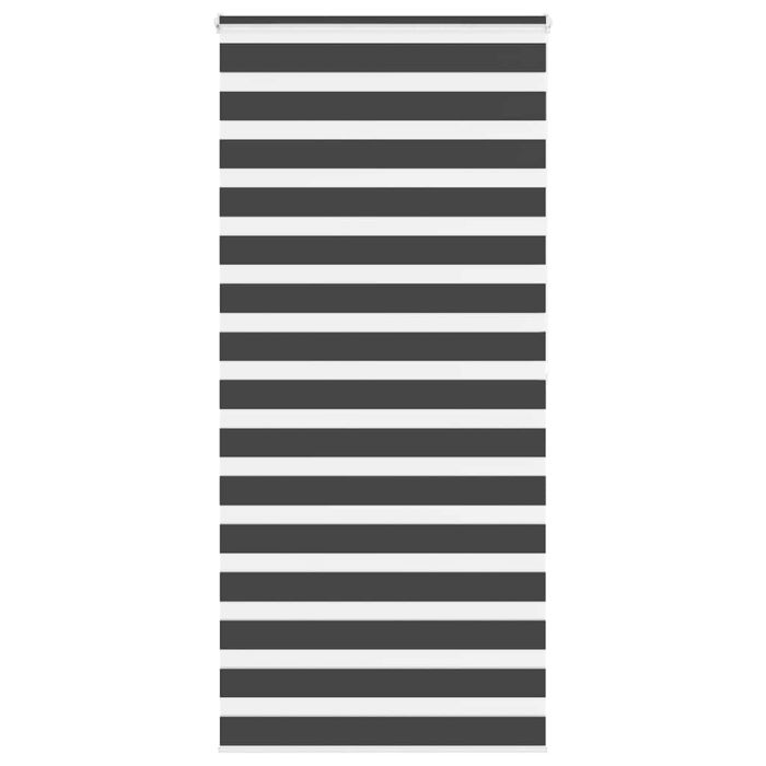 Zebra Blind Black 115x200 cm Fabric Width 110.9 cm Polyester