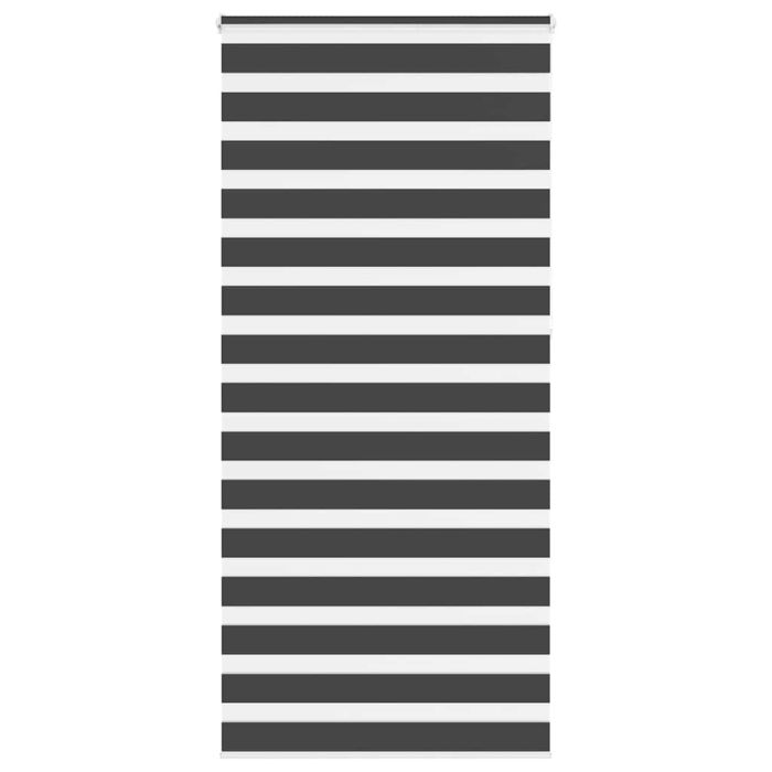Zebra Blind Black 95x230 cm Fabric Width 90.9 cm Polyester