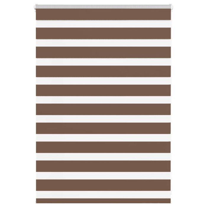 Zebra Blind Brown 95x100 cm Fabric Width 90.9 cm Polyester