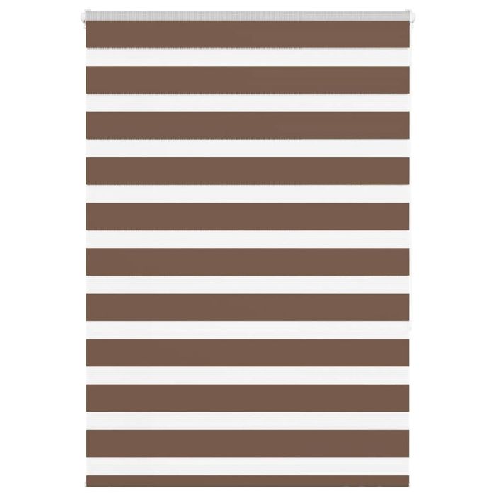 Zebra Blind Brown 110x150 cm Fabric Width 105.9 cm Polyester