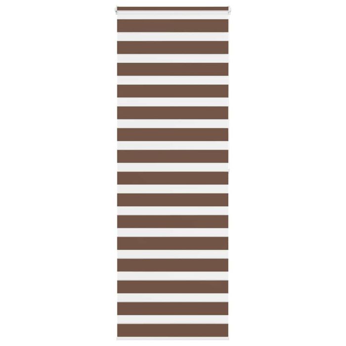 Zebra Blind Brown 85x200 cm Fabric Width 80.9 cm Polyester