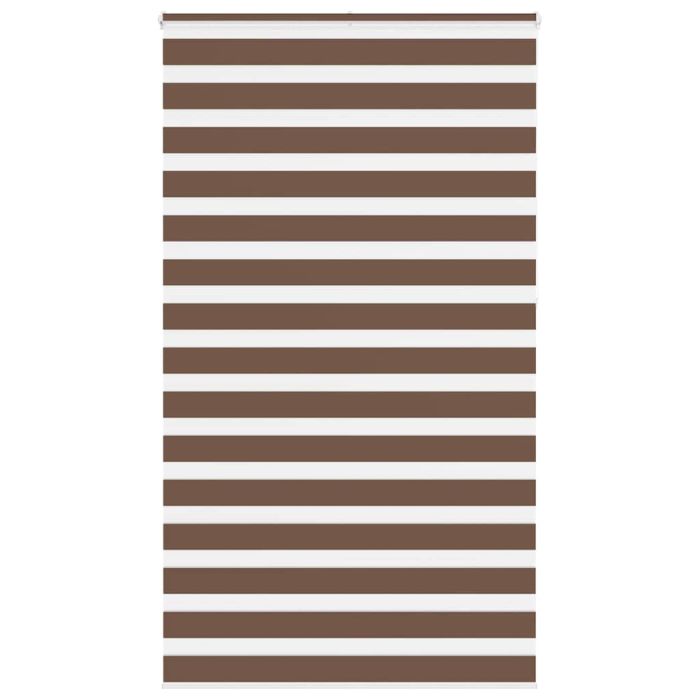 Zebra Blind Brown 120x230 cm Fabric Width 115.9 cm Polyester