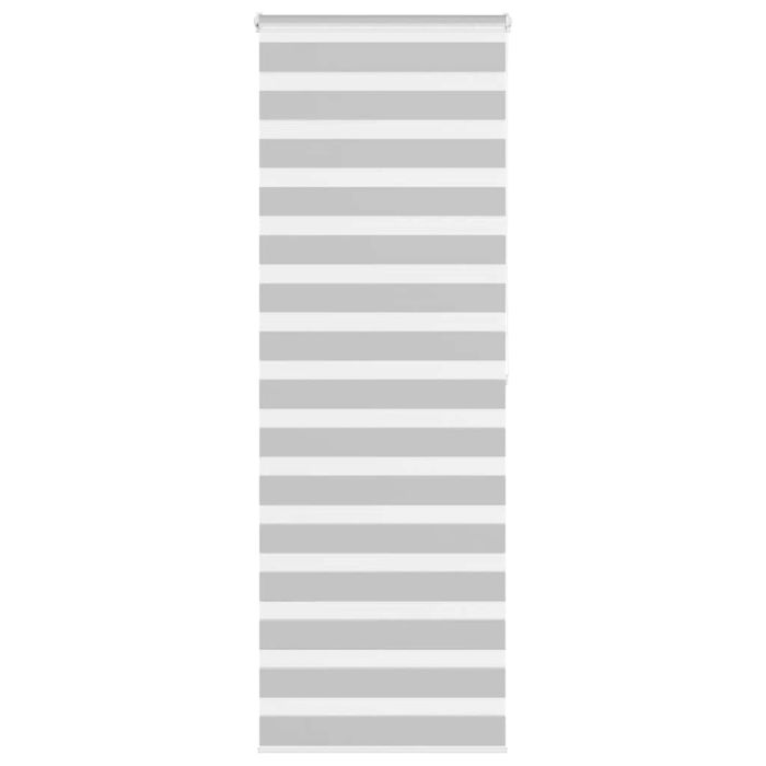 Zebra Blind Light Grey 90x200 cm Fabric Width 85.9 cm Polyester