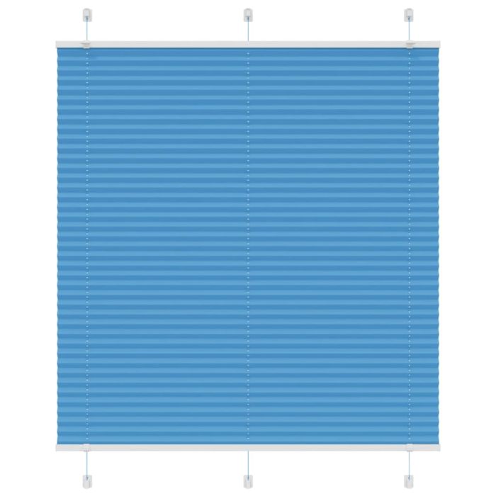Pleated Blind Blue 115x100 cm Fabric Width 114.4 cm Polyester