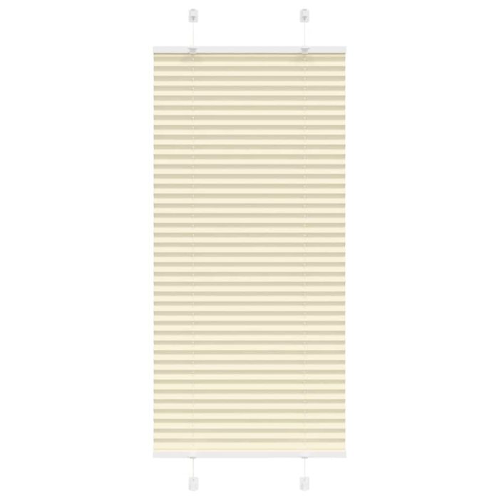 Pleated Blind Cream 55x100 cm Fabric Width 54.4 cm Polyester