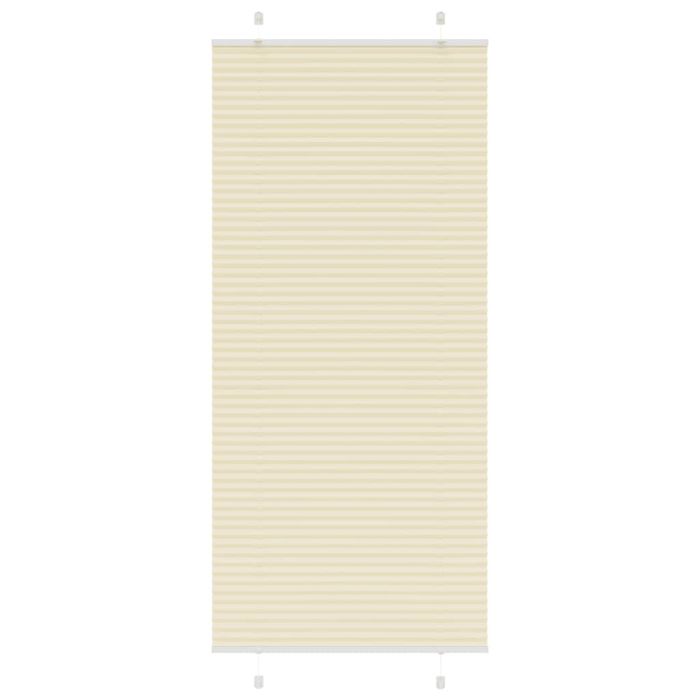 Pleated Blind Cream 85x200 cm Fabric Width 84.4 cm Polyester