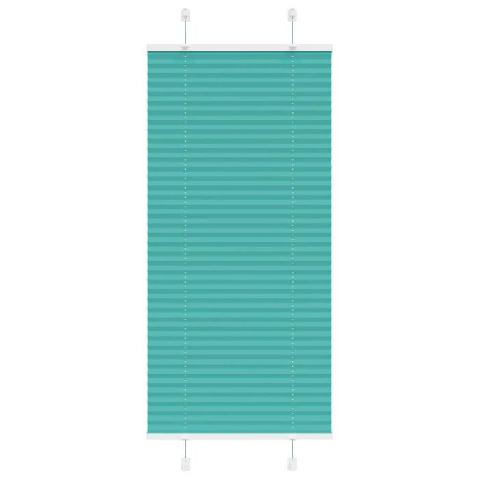 Pleated Blind Petrol Green 60x100 cm Fabric Width 59.4 cm Polyester