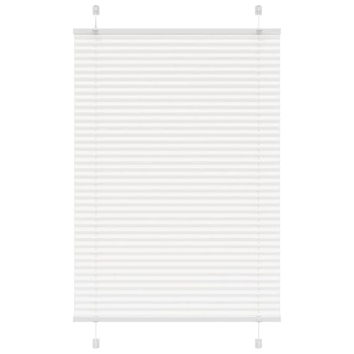 Pleated Blind White 100x150 cm Fabric Width 99.4 cm Polyester
