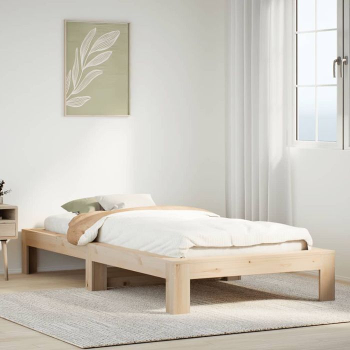 Bedframe 90x200cm Solid Wood Pine