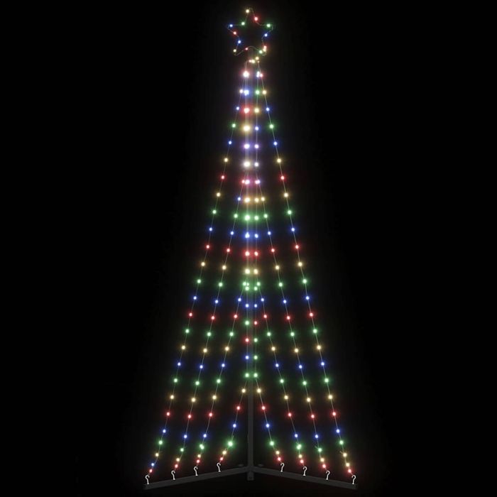 GLOWRA LED Christmas Tree 339 LEDs Colorful 187 cm