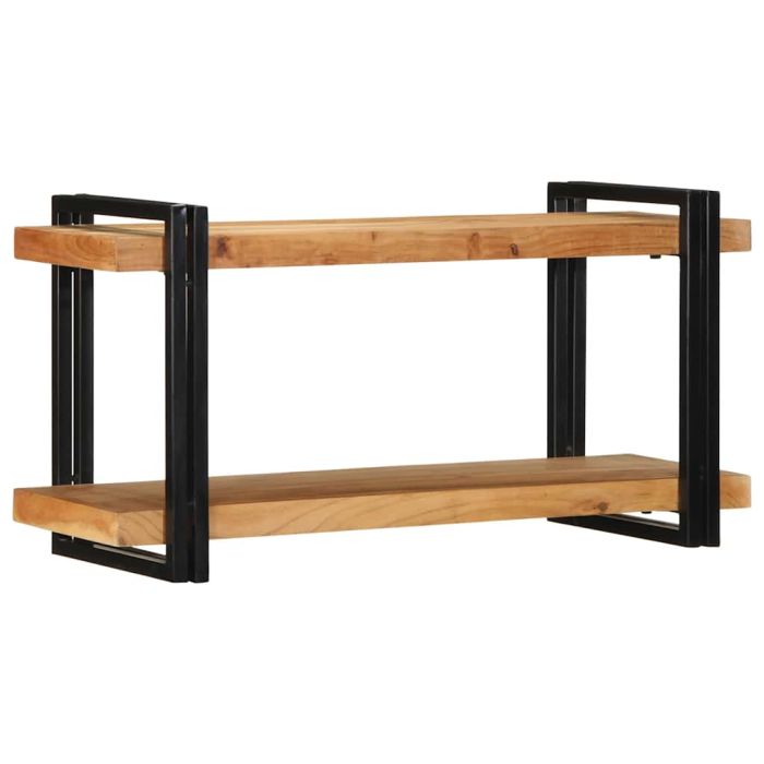 Wall Shelf 90x33x45 cm Solid Wood Acacia