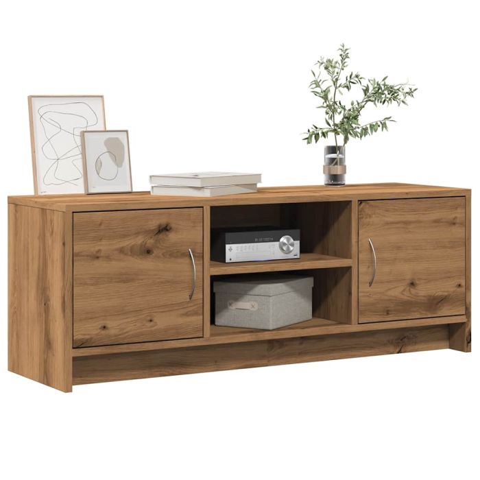 TV Cabinet Artisan Oak 102x30x37.5 cm Engineered Wood