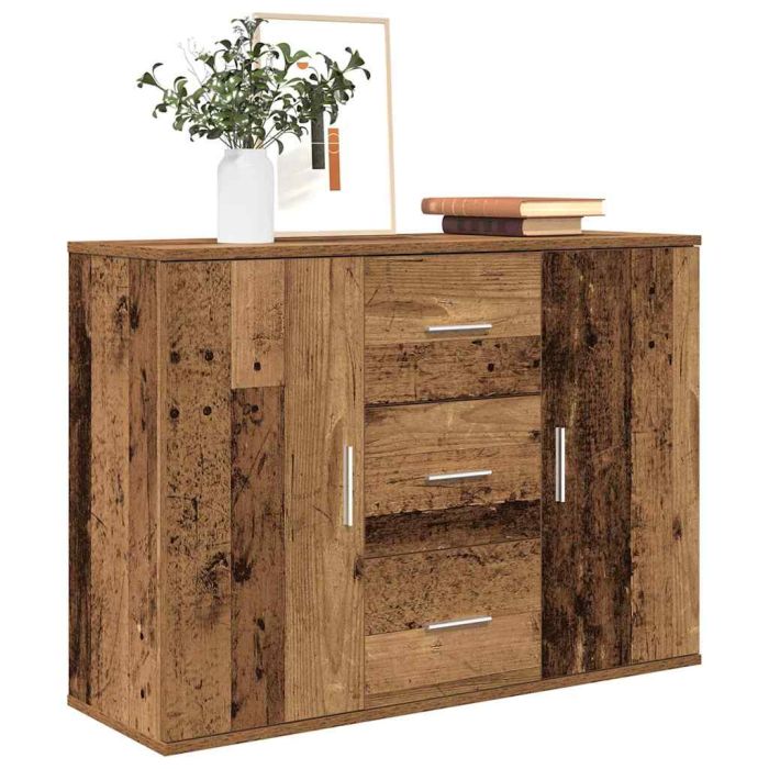 Sideboard Old Wood 90x29.5x65 cm Engineered Wood
