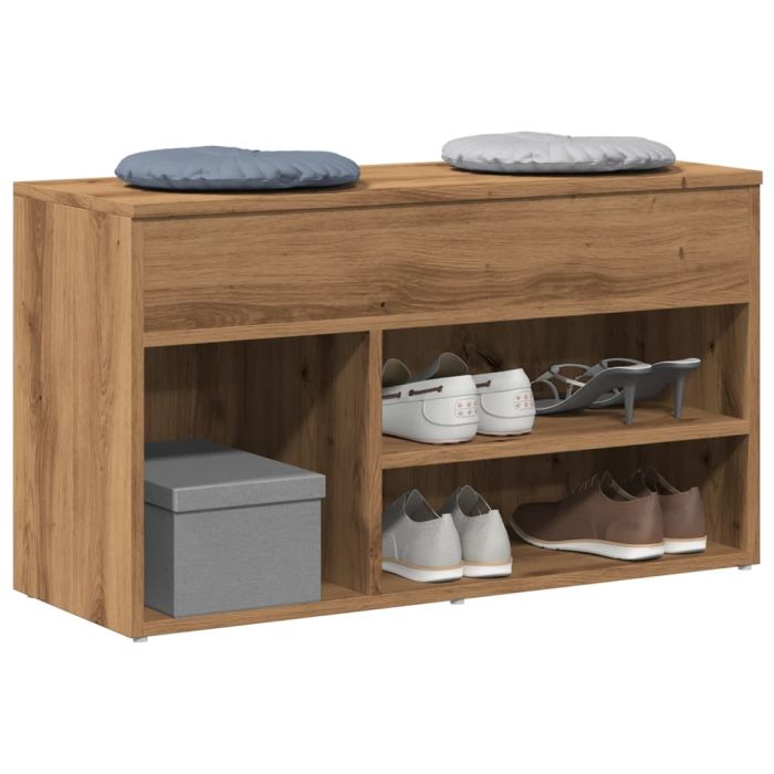 RAVEN Medium Shoe Bench Artisan Oak