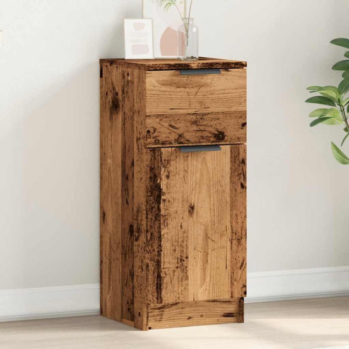 Sideboard Old Wood 30x30x70 cm Engineered Wood