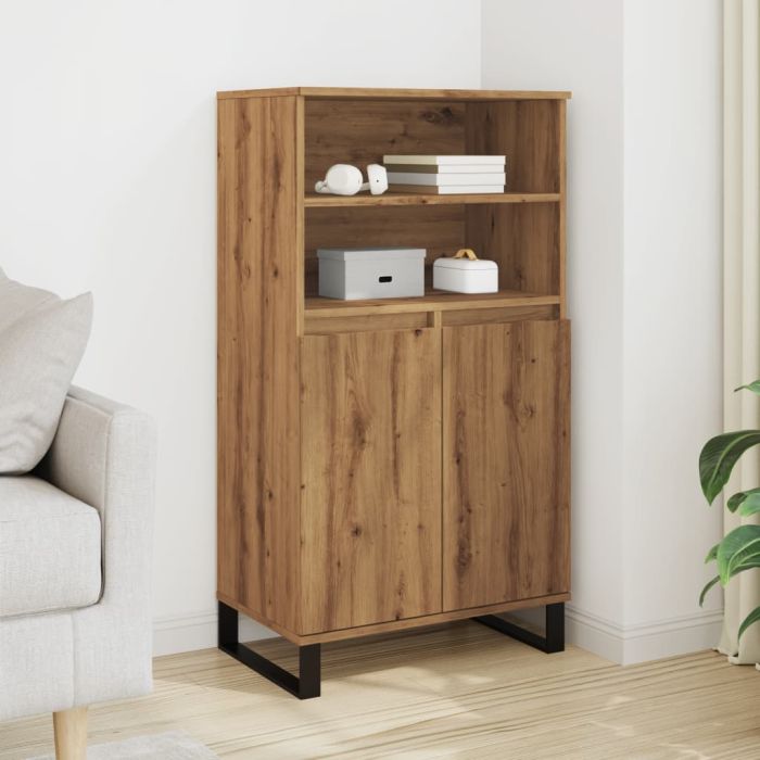 Highboard Artisan Oak 60x36x110 cm Engineered Wood