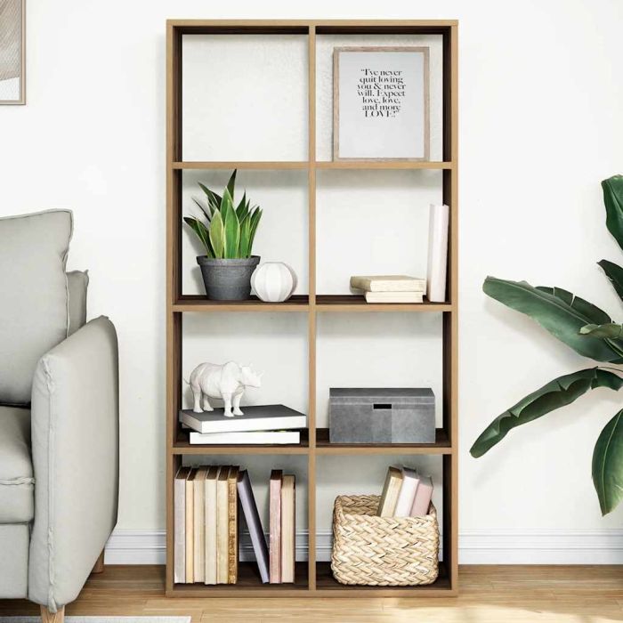 Room Divider Bookcase Artisan Oak 69.5x29x137.5 cm Engineered Wood