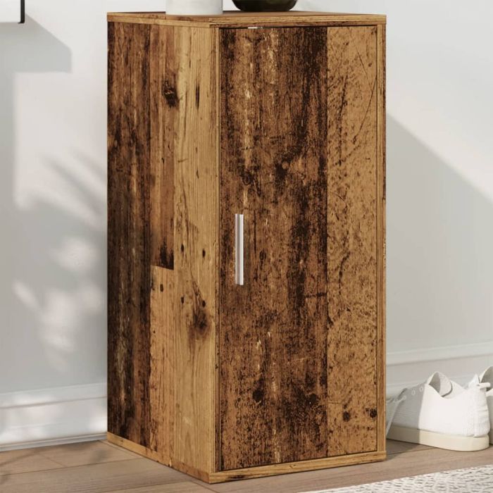 SUMMIT Small Shoe Cabinet Old Wood