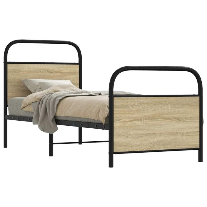 Bedframe 80x200cm Sonoma Oak Engineered Wood