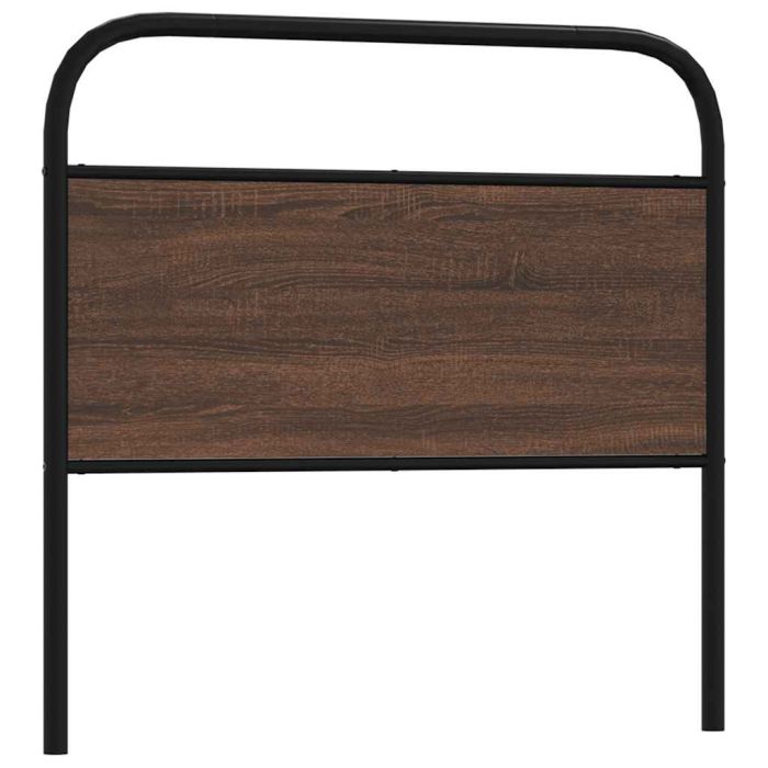 Headboard Brown Oak 100 cm Steel and Engineered Wood