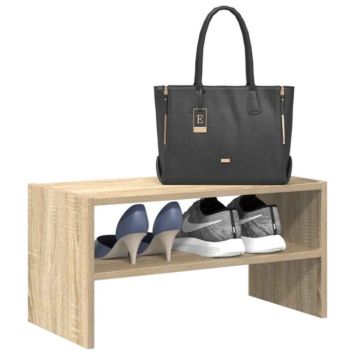 MARINER Small Shoe Rack Stackable Sonoma Oak