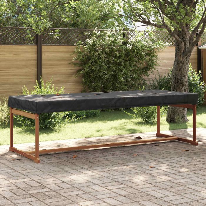 RELM Table Cover Plain 102x262x15 cm Fabric - Black