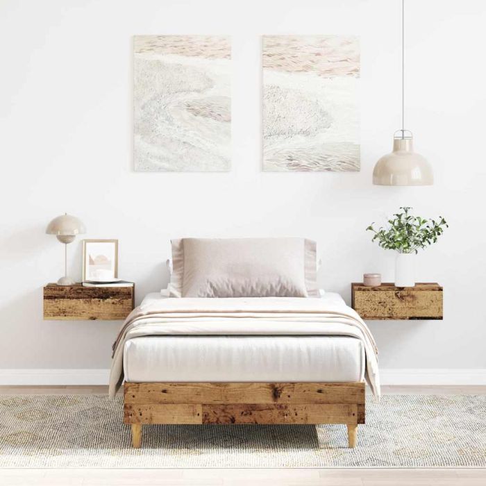 Bedframe Old Wood 100x200cm Engineered Wood