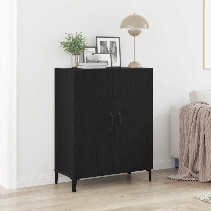 Sideboard Black Oak 69.5x34x90 cm Engineered Wood