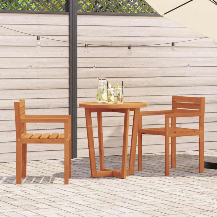 GLIHAL Garden Chairs 2 pcs 50x53x80 cm Acacia Wooden