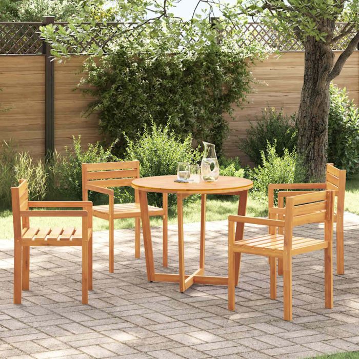 GLIHAL Garden Chairs 4 pcs 50x53x80 cm Acacia Wooden