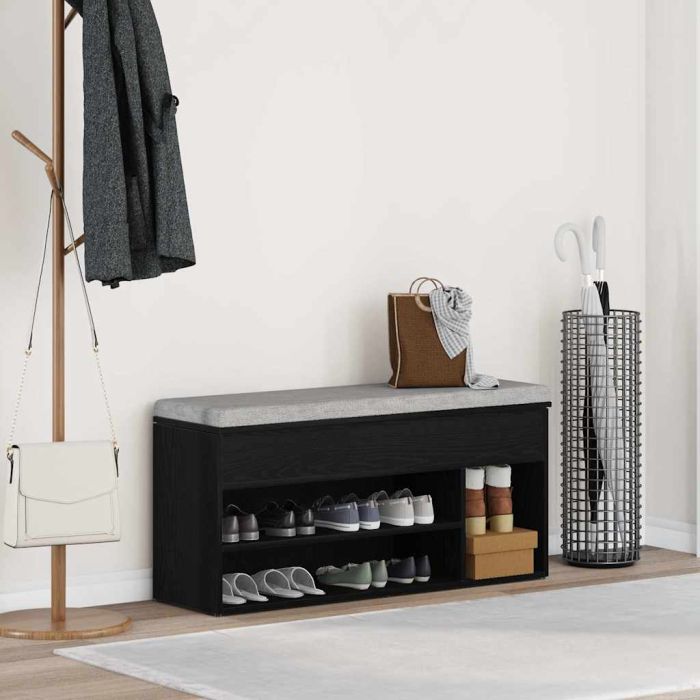 LIBERTY Medium Shoe Bench Black Oak